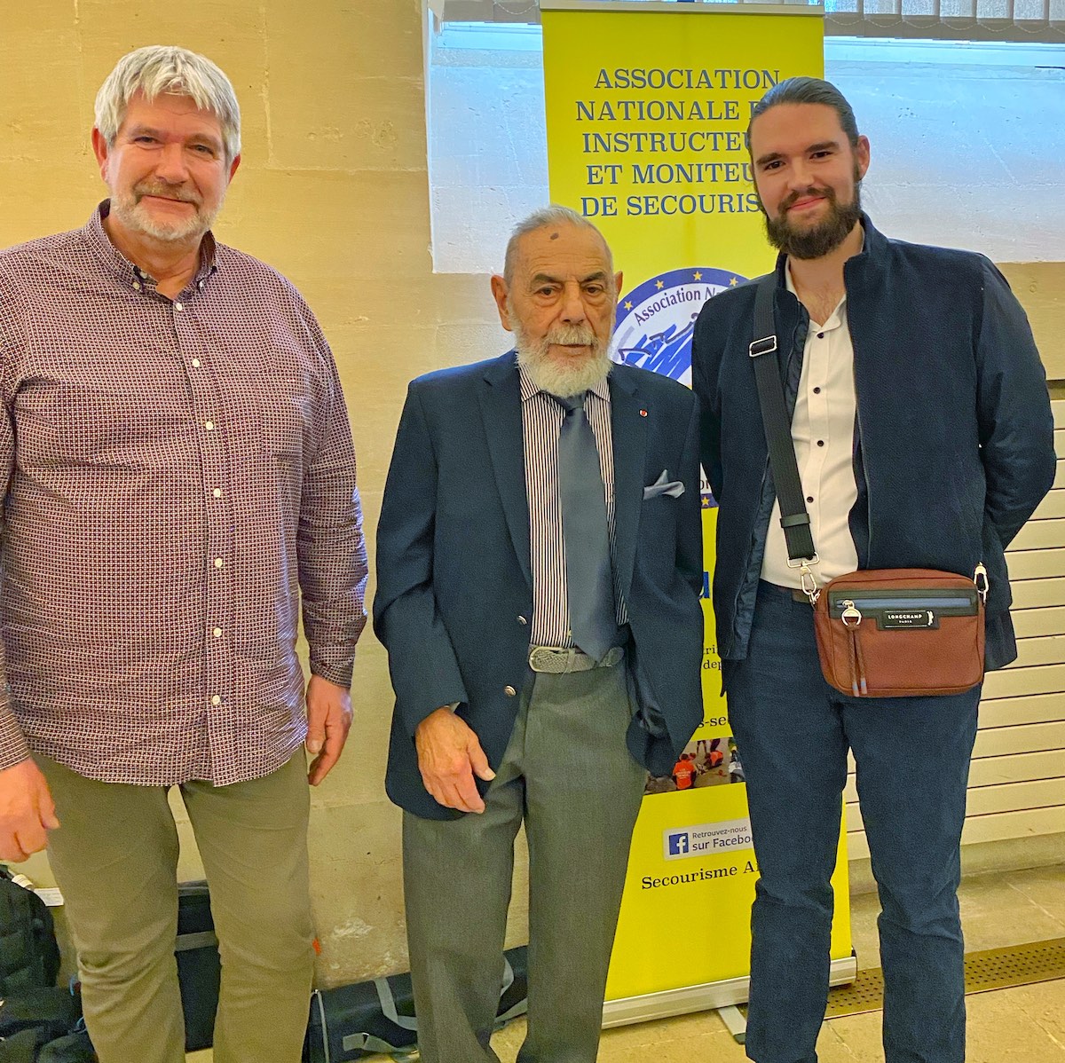 Réné NOTO, Bruno et Jeoffrey VANEHUIN à lANIMS - Formations de formateurs en premiers secours.